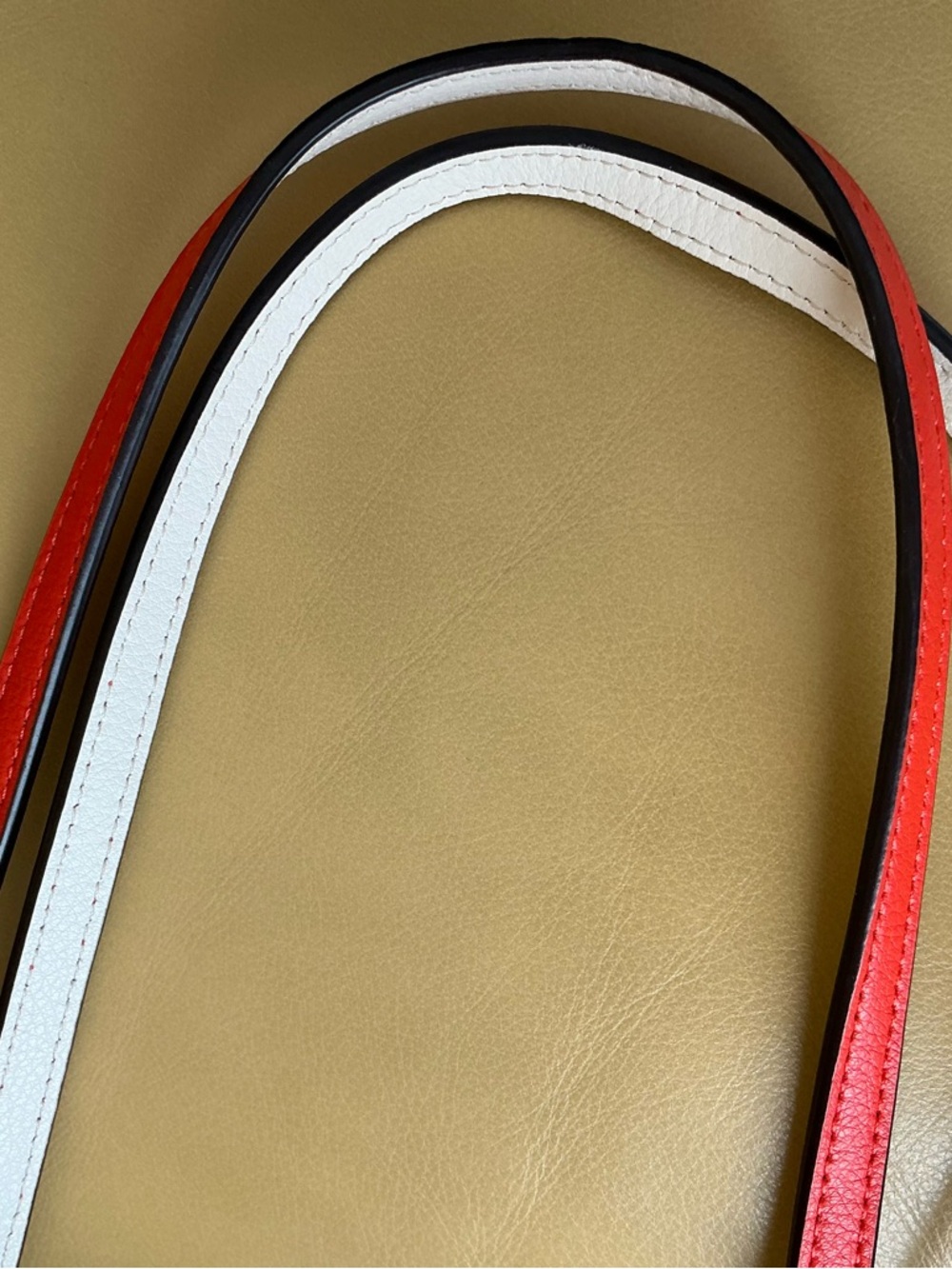 Reversible Tote Bag, Orange & Cream Kate Spade, w/ detachable mini zip bag - Picture 8 of 8